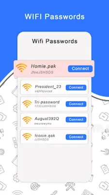 WIFI Password ShowMaster Key android App screenshot 3